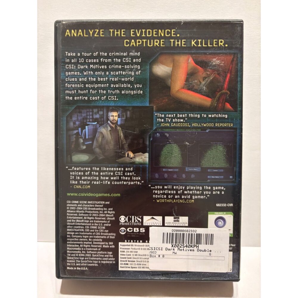CSI: Crime Scene Investigation 2 Game Set PC CD-ROM Ubisoft Interactive Adventur - Picture 3 of 7